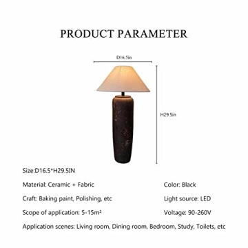 HUIBAOGONG Rustic Southwestern Crock Pot Table Lamp