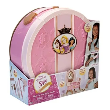 Disney Princess Light Up Vanity with Realistic Styling Tools