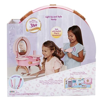 Disney Princess Light Up Vanity with Realistic Styling Tools