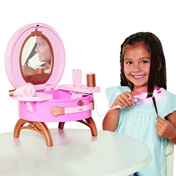 Disney Princess Light Up Vanity with Realistic Styling Tools