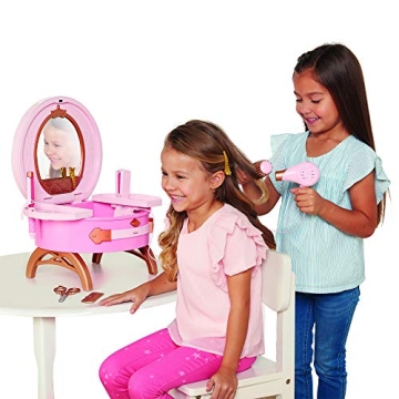 Disney Princess Light Up Vanity with Realistic Styling Tools