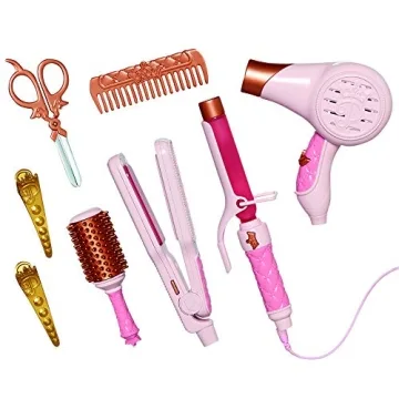 Disney Princess Light Up Vanity with Realistic Styling Tools