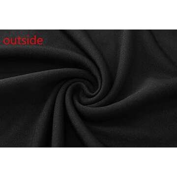 Kindcall Casual Turtleneck Tops Lightweight Long Sleeve Soft Thermal Shirts for Women Black/White X-Large