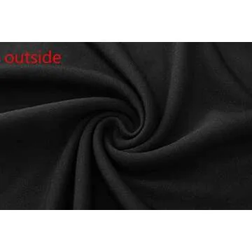 Kindcall Casual Turtleneck Tops Lightweight Long Sleeve Soft Thermal Shirts for Women Black/White X-Large