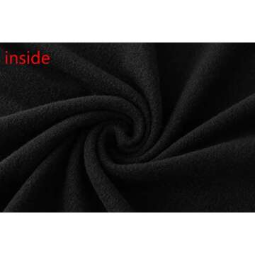 Kindcall Casual Turtleneck Tops Lightweight Long Sleeve Soft Thermal Shirts for Women Black/White X-Large