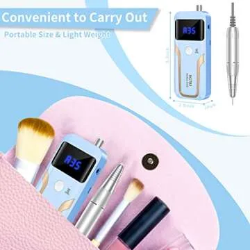 MOCOWIND 35000 RPM Portable Nail Drill for Home and Salon