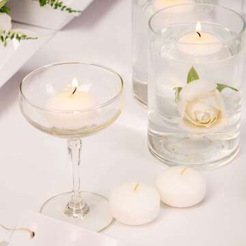 Floating Candles 2 Inch - 48 Pack for Special Occasions