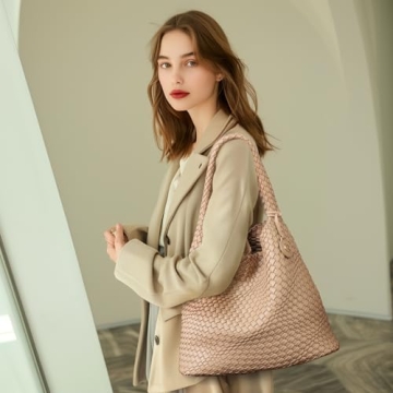 Stylish PS PETITE SIMONE Woven Tote Bag for Women