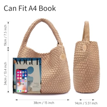 Stylish PS PETITE SIMONE Woven Tote Bag for Women