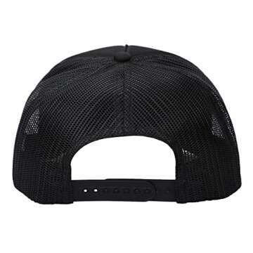 Grateful Dead Logo Adjustable Foam Trucker Black Baseball Cap