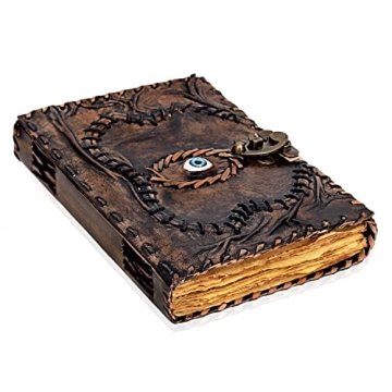 Vintage Hocus Pocus Book of Spells Leather Journal