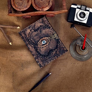 Vintage Hocus Pocus Book of Spells Leather Journal