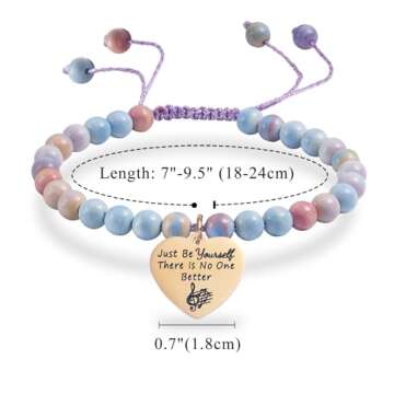 Melix Home Taylor Quotes Merch Natural Stone Bracelet Gifts For Fans Girls Teen Daughter Women Cute ...