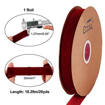 Arricraft 20 Yards Velvet Ribbon for Gift Wrapping