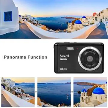 Digital Camera, FHD 1080P Camera, Digital Point and Shoot Camera, Anti-Shake Vlogging Camera for YouTube, Compact Portable Small Camera for Boys Girls Kids Student Children Teen Elderly