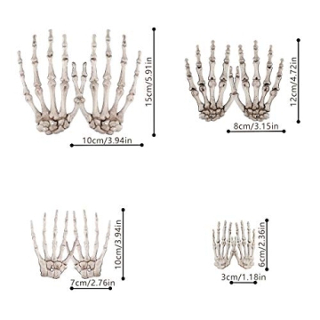 Halloween Skeleton Hands for Party and Decoration Props