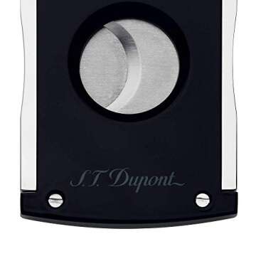 S.T. Dupont 003265 Maxi Jet Cigar Cutter, Black/Chrome