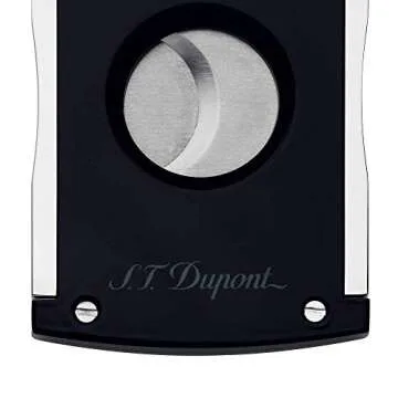 S.T. Dupont 003265 Maxi Jet Cigar Cutter, Black/Chrome