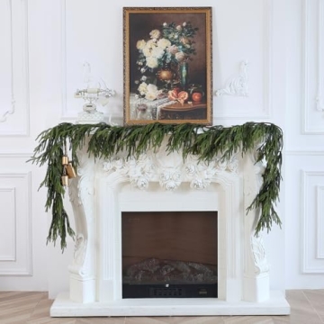 Norfolk Pine Garland 9ft Faux Greenery for Festive Decor