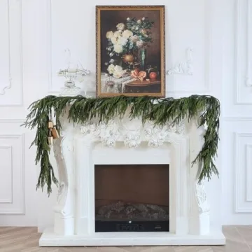 Norfolk Pine Garland 9ft Faux Greenery for Festive Decor