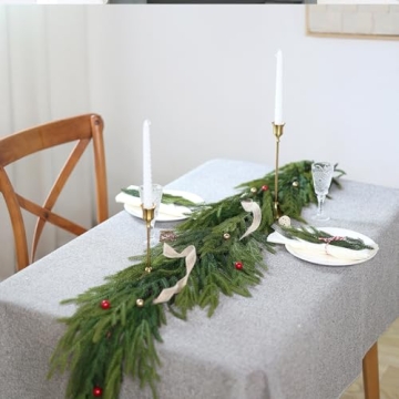 Norfolk Pine Garland 9ft Faux Greenery for Festive Decor