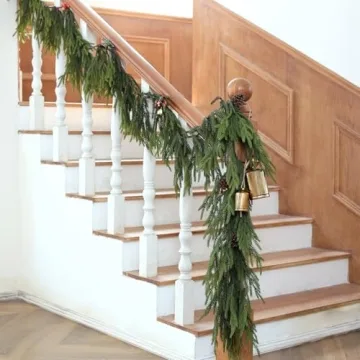 Norfolk Pine Garland 9ft Faux Greenery for Festive Decor