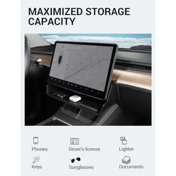 BASENOR Tesla Organizer for Model Y/3 - Durable Storage Solution