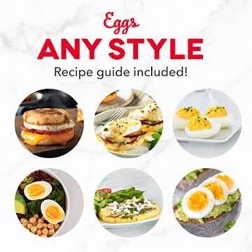 Dash Express Electric Egg Cooker, 7 Egg Capacity for Hard Boiled, Poached, Scrambled, or Omelets with Cord Storage, Auto Shut Off Feature, 360-Watt, Aqua