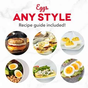 Dash Express Electric Egg Cooker, 7 Egg Capacity for Hard Boiled, Poached, Scrambled, or Omelets with Cord Storage, Auto Shut Off Feature, 360-Watt, Aqua