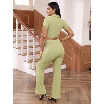 Stylish Women's Two Piece Workout Set for Comfort and Style