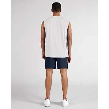 ODODOS Men's 2 Pack Athletic Shorts with Pockets 7" Quick Dry for All Sports