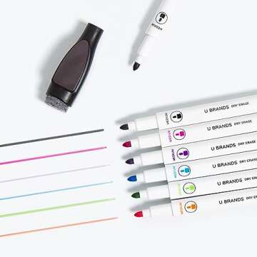 U Brands 16x20 Dry Erase Calendar with Gold Frame