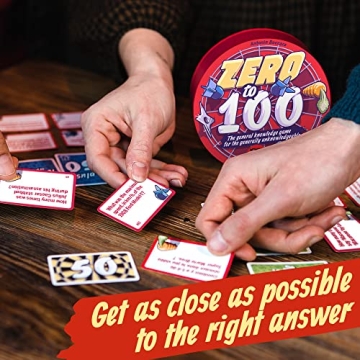Zero to 100 Trivia Game | Fun Family Party Game | Travel Ready