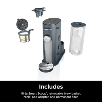 Ninja PB040 Single-Serve Coffee Maker with Frother