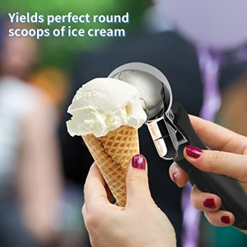 OTVAFAVA Premium Ice Cream Scoop with Ergonomic Handle
