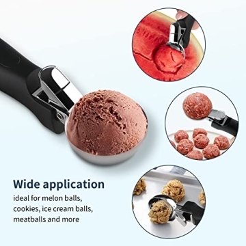 OTVAFAVA Premium Ice Cream Scoop with Ergonomic Handle