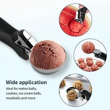 OTVAFAVA Premium Ice Cream Scoop with Ergonomic Handle