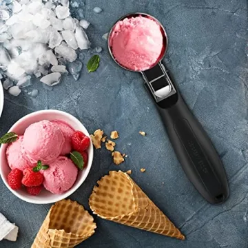 OTVAFAVA Premium Ice Cream Scoop with Ergonomic Handle