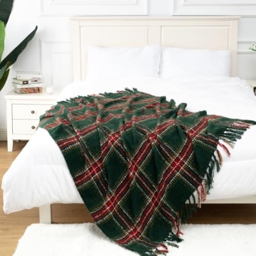 LALIFIT Plaid Throw Blanket Soft Cashmere Decor