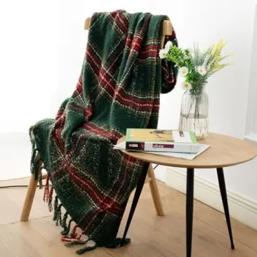 LALIFIT Plaid Throw Blanket Soft Cashmere Decor