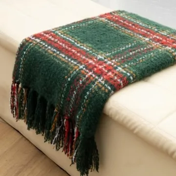 LALIFIT Plaid Throw Blanket Soft Cashmere Decor
