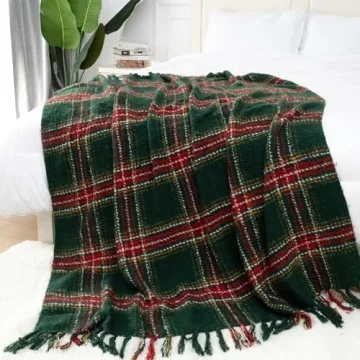 LALIFIT Plaid Throw Blanket Soft Cashmere Decor
