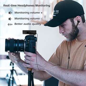 BEIGRAD 2.4GHz Wireless Guitar Transmitter Receiver: Wireless Guitar System for Bass Violin Keyboard Electric Instrument with Premium Sound | 100FT Transmission Distance