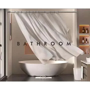 ALLZONE Heavy Duty Shower Curtain Rod 42-83 Inches