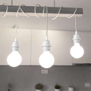 Zarnicy 16Ft Pendant Light Cord Kit E26/E27 Socket