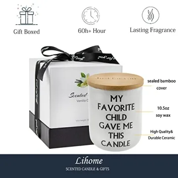 Lihome Coconut Candles - Best Gifts for Mom & Dad