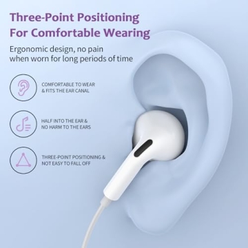 Wired Earbuds for iPhone - Noise Reduction & Mic Control