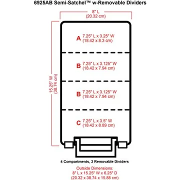 ArtBin Semi Satchel Craft Organizer with 3 Dividers