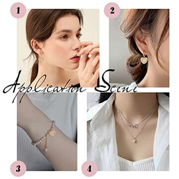 SUNNYCLUE 1 Box 26Pcs Real 18K Gold Plated Heart Letter Charms Bulk Alphabet Pendant Charm Jewelry Findings for Bracelet Necklace Wine Glass Charms Jewelry Making Valentine's Day Weddings