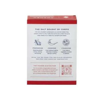 Diamond Crystal Kosher Salt Flakes - Full Flavor, No Additives and Less Sodium - Pure and Natural Si...